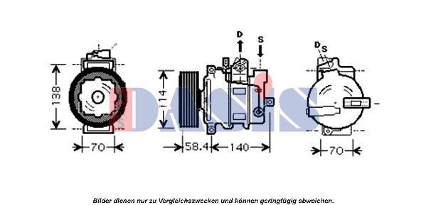 AKS DASIS Kompressori, ilmastointilaite 851549N